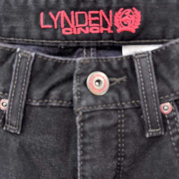 Lynden Cinch Flare Leg Jeans Womens Black Stretch Y2K Denim Size 25 - Picture 5 of 12